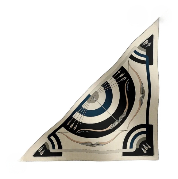 GIFTABLE Hermès Arcs-en-Ciel Triangle Cashmere/Silk - Picture 1 of 10
